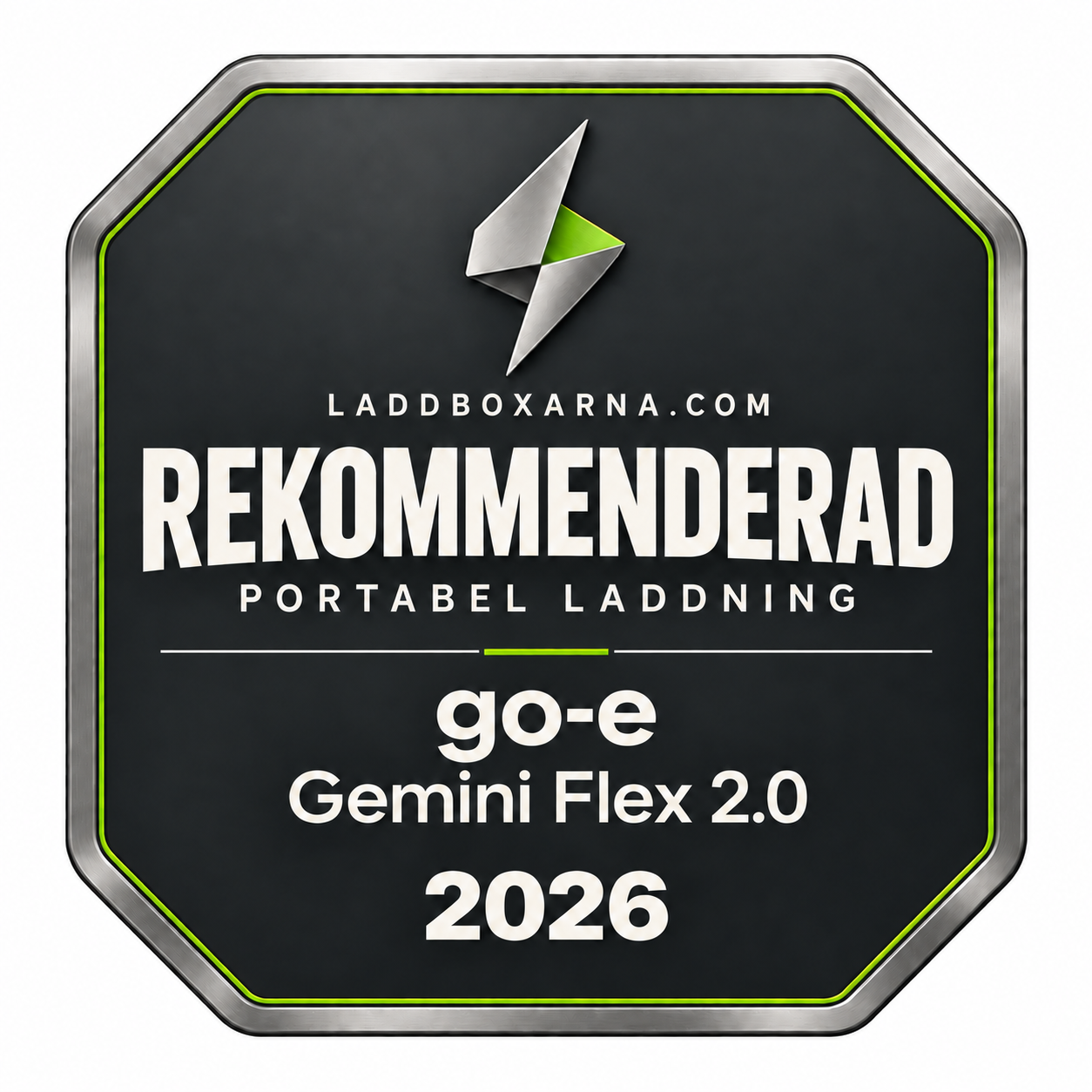 go-e Gemini Flex 2.0 rekommenderad av Laddboxarna.com 2026