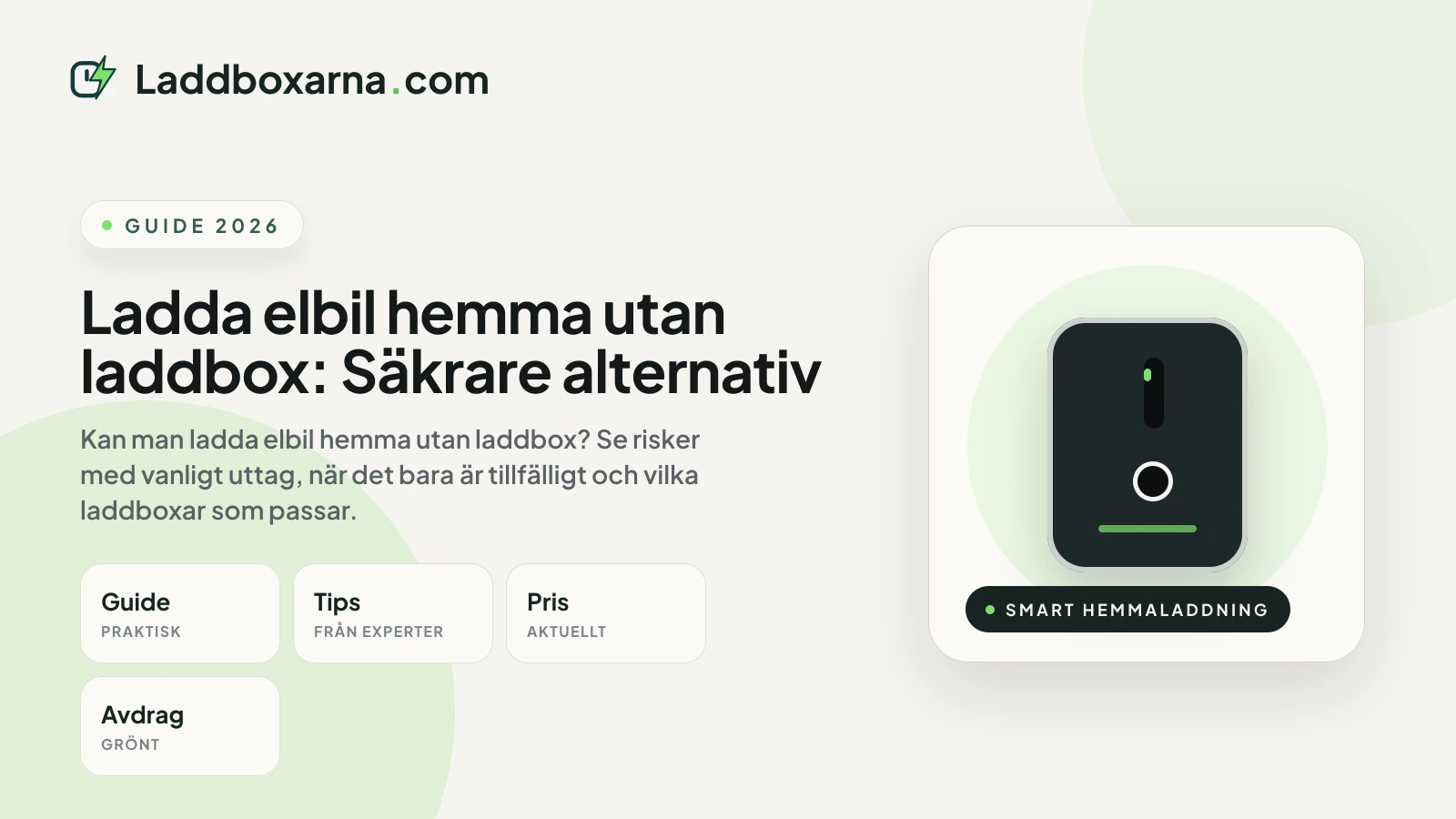 Ladda elbil hemma utan laddbox: Så fungerar det