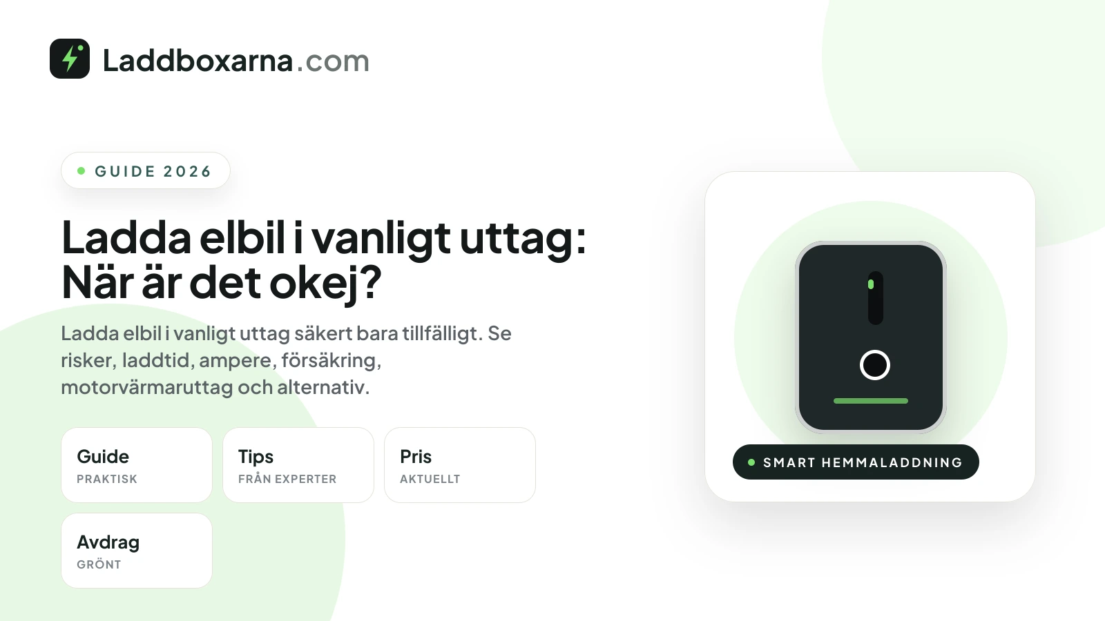 Ladda elbil i vanligt uttag: När är det okej?